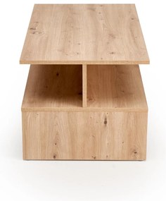 Prostokątna ława dąb artisan do salonu z półką 90/51/43 IVA