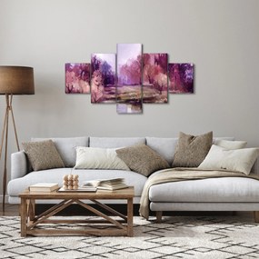 Obraz - Malarstwo pejzażowe jesienne (125x70 cm)
