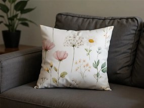 Bawełniana poszewka na poduszkę PETALUNE POLY 45x45 cm, kremowy