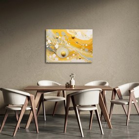 Obraz - Abstrakcyjne tło ze złotą dekoracją (70x50 cm)