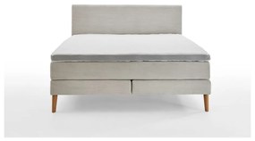 Beżowe łóżko boxspring 160x200 cm Linea – Meise Möbel