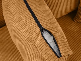 Rozkładana narożna sofa SMART COSARO musztardowa, dwustronna + 2 poduszki GRATIS