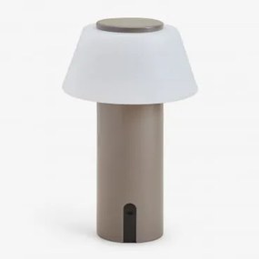 Bezprzewodowa Lampa Stołowa Led Do Użytku Zewnętrznego Z Żelaza Socotra Moka Brown - Sklum