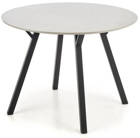 Okrągły stół minimalistyczny kolor popiel - Rufu 2X