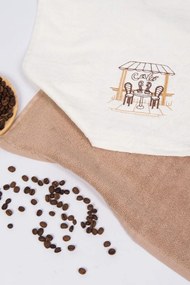 Ręczniki kuchenne CAFE, 2 szt Kremowy / Mustard Zestaw (2szt., 40x60 cm)