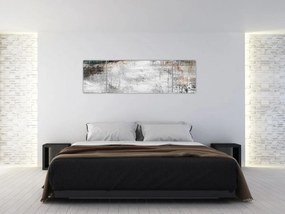 Obraz - Abstrakcyjne teksturowane płótno (170x50 cm)
