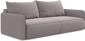 Kanapa 3-osobowa z funkcją spania - z tkaniny welwetowej - lawendowy - NANEA