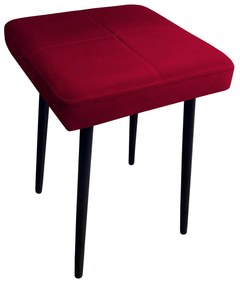 Taboret MAX MG31 czerwony  podstawa czarna