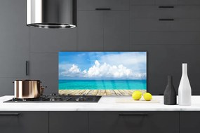 Szkło do Kuchni na Ścianę Molo prowadzące w Nieznane