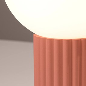 Lampa biurkowa HALO brzoskwiniowa ryflowana SOLLUX  LIGHTING