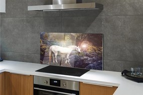 Panel Szklany Jednorożec w Magicznym Lesie