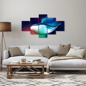 Obraz - Wieloryb w kosmosie (125x70 cm)