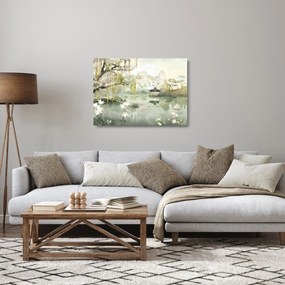 Obraz na szkle - Chińskie jezioro (70x50 cm)