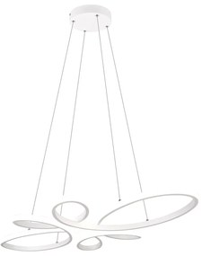 Biała lampa wisząca LED Fly – Trio