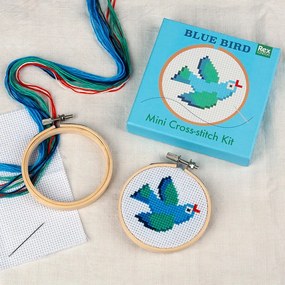Zestaw kreatywny Cross-stitch Kit Blue Bird – Rex London