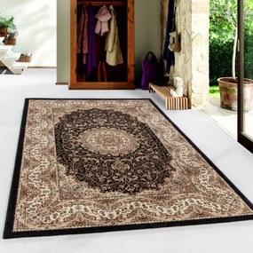 Dywan klasyczny Kashmir Ornament beżowo-czarny 200 cm x 290 cm