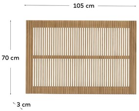 Zagłówek z litego drewna dębowego w naturalnym kolorze 105x70 cm Beyla – Kave Home