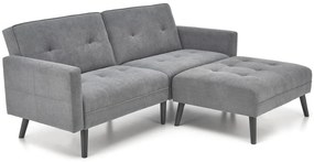 Sofa rozkładana CORNELIUS szara HALMAR