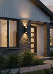 Czarny kinkiet zewnętrzny na taras - S338 K1-G40