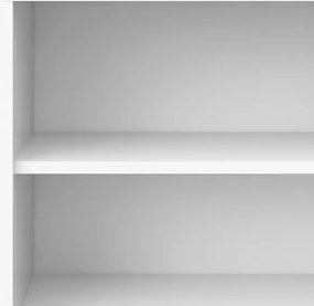 Wysoki regał do biura Prima 5 biały