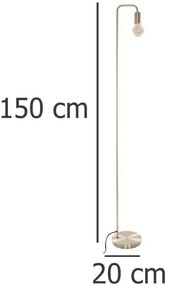 Lampa metalowa podłogowa do salonu