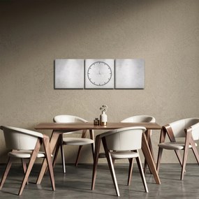 Obraz - Betonowa ściana z oświetleniem (z zegarem) (90x30 cm)