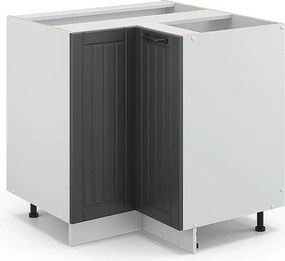 Szafka narożna antracytowy domek wiejski 80.5x51.6x82 fame-line