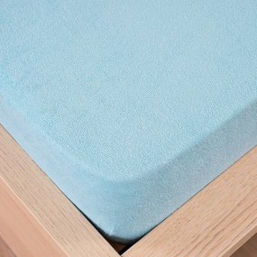 4Home prześcieradło frotte jasnoniebieski, 180 x 200 cm, 180 x 200 cm