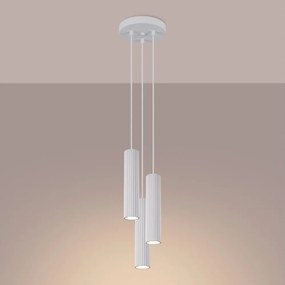 Brilagi - Lampa wisząca na linkach CRESTO 3xGU10/10W/230V biała