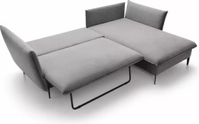 Narożnik Kaspian rozkładany z pojemnikiem na pościel funkcja spania 224x139 cm nowoczesny sofa rogowa