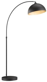 Czarna lampa stojąca z metalowym kloszem (wysokość 200 cm) Leitung – Fischer & Honsel