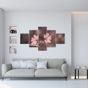 Obraz kwiatu róży (125x70 cm)