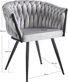 Krzeso Widny z czarnego aksamitu