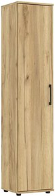 Zamykany regał biurowy dąb craft  T9-N26