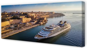 Obraz na płótnie Statek u Progu Metropolii