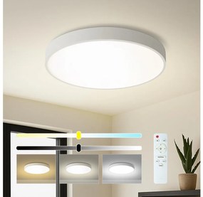 Brilagi - ściemnialna oprawa LED POOL LED/60W/230V 3000–6000K śr. 60 cm biała + pilot