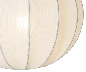 Lampa wisząca w stylu japandi, jedwab biały, 30 cm - PluDesignerski Oswietlenie wewnetrzne