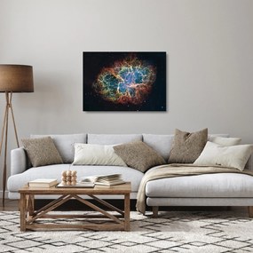 Obraz na szkle - Mgławica Krab (70x50 cm)
