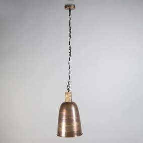 Vintage lampa wisząca miedź ze złotem - Burn 1Wiejski/ Rustykalny / Vintage Oswietlenie wewnetrzne