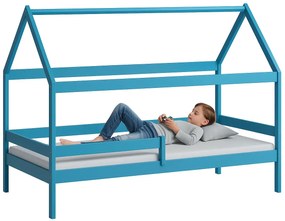 Niebieskie łóżko dziecięce domek L2-G05