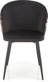 Krzesło z podłokietnikami K506 z wzorem z tyłu oparcia