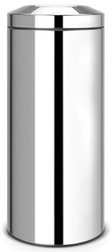 Stalowy kosz na śmieci w kolorze srebra z połyskiem 30 l Flame Guard – Brabantia