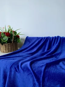 Koc z mikropluszu SOFT, królewski niebieski Rozmiar: 160 x 200 cm