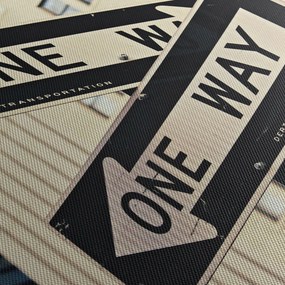 Obraz - New York ONE WAY (125x70 cm)