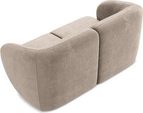 Jasnobrązowa sofa z tkaniny szenilowej 174 cm Lani – Makamii
