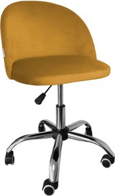 Fotel obrotowy COLIN krzesło biurowe fotel ergonomiczny do biurka : Kolor Stelaża - Chrom, Kolor tkaniny - VELVET - MG15, Typ siedziska - Siedzisko obrotowe 360°, Typ tkaniny - Velvet