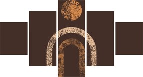 Obraz - Pomarańczowe łuki N⁰1 (125x70 cm)