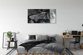 Zdjęcie na płótnie Ludzie pod Czarnym Niebem