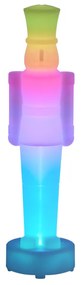 Lampa stołowa biała z możliwością ściemniania LED i ładowania RGBW-IC - Nutcracker