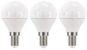 Zestaw 3 żarówek LED EMOS Classic Mini Globe Warm White, 5W E14